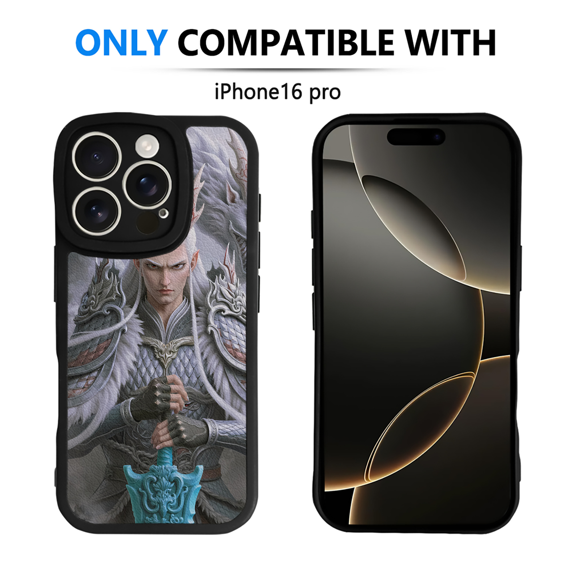 （画像用） Ne Zha 2 ナタ 魔童の大暴れ 【iPhone 16シリーズ対応】シリコンスマホケース（レザー調） 材質：シリコン